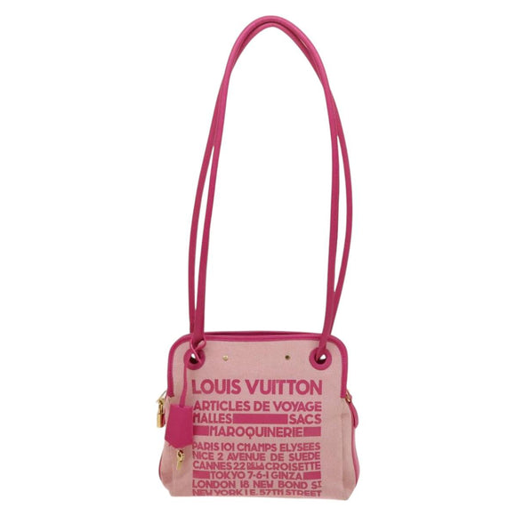 LOUIS VUITTON Cruise Line Rider Shoulder Bag Pink M92809 LV Auth 121064