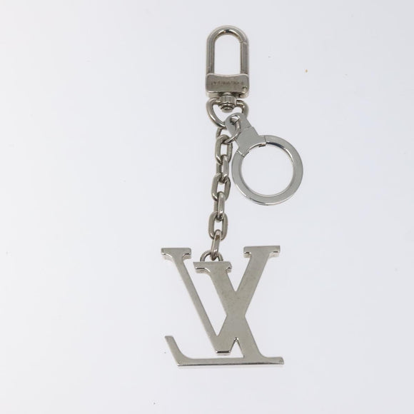 LOUIS VUITTON Porte Clesprinted initials LV Key Holder Silver M01192 Auth 121065