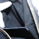 BURBERRY Hand Bag Leather Black Gold Auth 121067-22