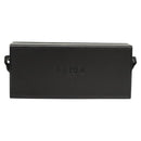 FENDI Box Shoulder Bag Leather Black Silver Auth 121070-2