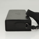 FENDI Box Shoulder Bag Leather Black Silver Auth 121070-4