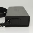 FENDI Box Shoulder Bag Leather Black Silver Auth 121070-5