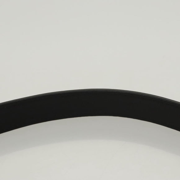 FENDI Box Shoulder Bag Leather Black Silver Auth 121070