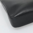 BURBERRY Hand Bag Leather Black Silver Auth 121079-14