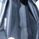 BURBERRY Hand Bag Leather Black Silver Auth 121079-11