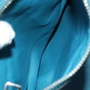 PRADA Hand Bag Suede 2way Blue Silver Auth 121083-11