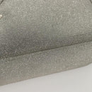 BALENCIAGA Triangle Duffle XS Hand Bag Leather 2way Silver 531048 Auth 121086-16