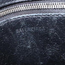 BALENCIAGA Triangle Duffle XS Hand Bag Leather 2way Silver 531048 Auth 121086-18