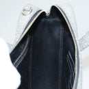 BALENCIAGA Triangle Duffle XS Hand Bag Leather 2way Silver 531048 Auth 121086-19