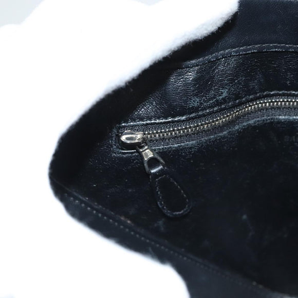 BALENCIAGA Triangle Duffle XS Hand Bag Leather 2way Silver 531048 Auth 121086