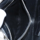 BALENCIAGA Triangle Duffle XS Hand Bag Leather 2way Silver 531048 Auth 121086-22