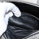 BALENCIAGA Triangle Duffle XS Hand Bag Leather 2way Silver 531048 Auth 121086-12