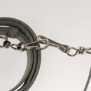 BALENCIAGA Triangle Duffle XS Hand Bag Leather 2way Silver 531048 Auth 121086-24