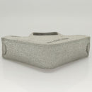 BALENCIAGA Triangle Duffle XS Hand Bag Leather 2way Silver 531048 Auth 121086-5