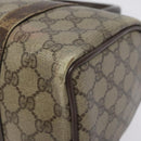 GUCCI GG Supreme Web Sherry Line Hand Bag PVC Beige Gold 40 02 006 Auth 121091-15