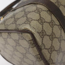 GUCCI GG Supreme Web Sherry Line Hand Bag PVC Beige Gold 40 02 006 Auth 121091-16