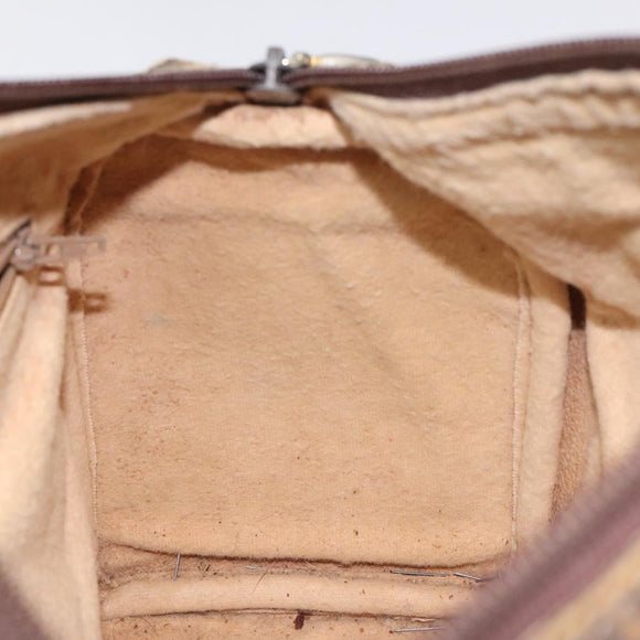 GUCCI GG Supreme Web Sherry Line Hand Bag PVC Beige Gold 40 02 006 Auth 121091