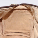 GUCCI GG Supreme Web Sherry Line Hand Bag PVC Beige Gold 40 02 006 Auth 121091-20