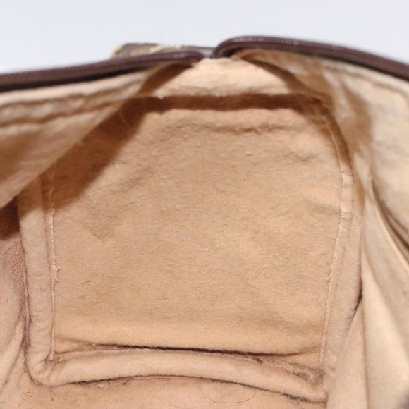 GUCCI GG Supreme Web Sherry Line Hand Bag PVC Beige Gold 40 02 006 Auth 121091