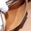 GUCCI GG Supreme Web Sherry Line Hand Bag PVC Beige Gold 40 02 006 Auth 121091-21