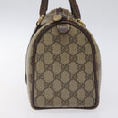 GUCCI GG Supreme Web Sherry Line Hand Bag PVC Beige Gold 40 02 006 Auth 121091-3