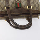 GUCCI GG Supreme Web Sherry Line Hand Bag PVC Beige Gold 40 02 006 Auth 121091-7