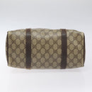 GUCCI GG Supreme Web Sherry Line Hand Bag PVC Beige Gold 40 02 006 Auth 121091-5