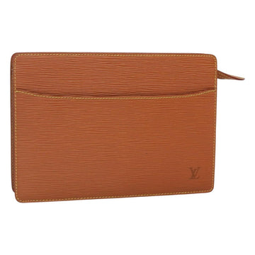 LOUIS VUITTON Epi Pochette Homme Clutch Bag Zipangu Gold M52528 LV Auth 121092