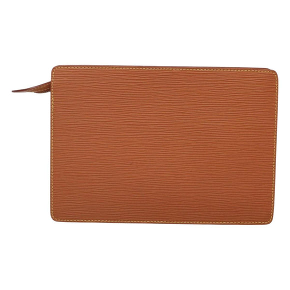 LOUIS VUITTON Epi Pochette Homme Clutch Bag Zipangu Gold M52528 LV Auth 121092