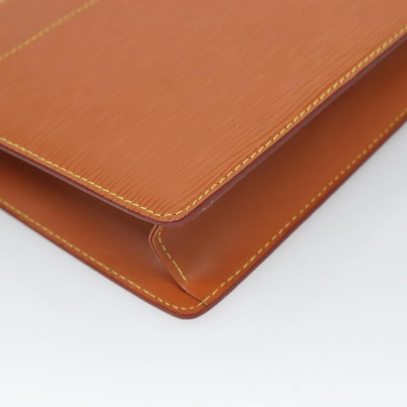 LOUIS VUITTON Epi Pochette Homme Clutch Bag Zipangu Gold M52528 LV Auth 121092