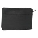 LOUIS VUITTON Epi Pochette Homme Clutch Bag Black Noir M52522 LV Auth 121095-1