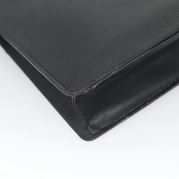 LOUIS VUITTON Epi Pochette Homme Clutch Bag Black Noir M52522 LV Auth 121095