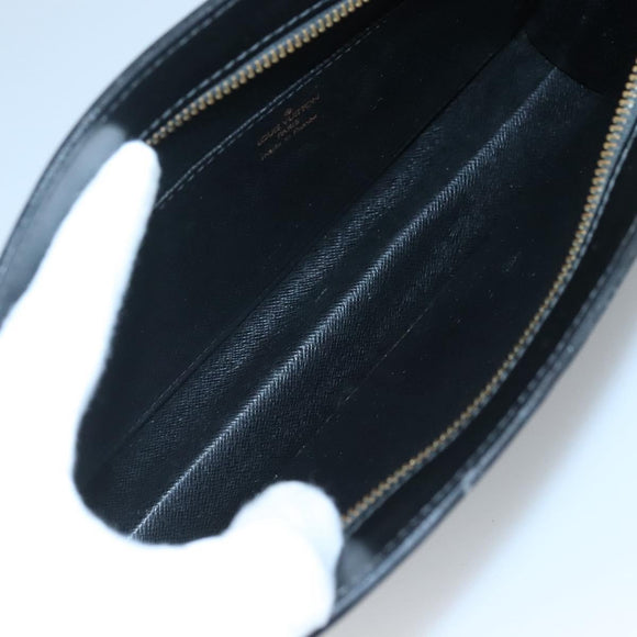 LOUIS VUITTON Epi Pochette Homme Clutch Bag Black Noir M52522 LV Auth 121095