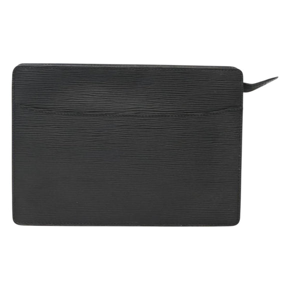 LOUIS VUITTON Epi Pochette Homme Clutch Bag Black Noir M52522 LV Auth 121095