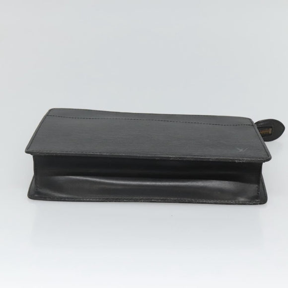 LOUIS VUITTON Epi Pochette Homme Clutch Bag Black Noir M52522 LV Auth 121095
