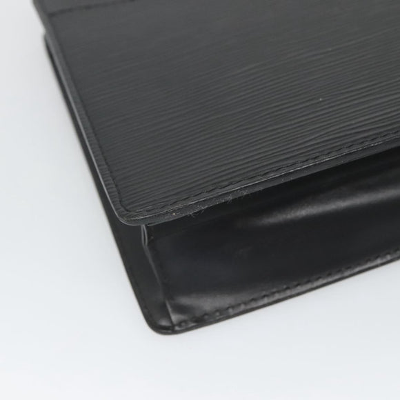 LOUIS VUITTON Epi Pochette Homme Clutch Bag Black Noir M52522 LV Auth 121095