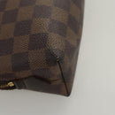 LOUIS VUITTON Damier Ebene Pochette Cosmetic PM Pouch N47516 LV Auth 121098-15