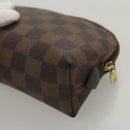 LOUIS VUITTON Damier Ebene Pochette Cosmetic PM Pouch N47516 LV Auth 121098-16