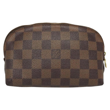 LOUIS VUITTON Damier Ebene Pochette Cosmetic PM Pouch N47516 LV Auth 121098 - 0