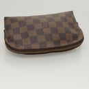 LOUIS VUITTON Damier Ebene Pochette Cosmetic PM Pouch N47516 LV Auth 121098-5