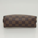 LOUIS VUITTON Damier Ebene Pochette Cosmetic PM Pouch N47516 LV Auth 121098-6