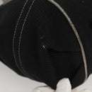 BURBERRY Blue Label Hand Bag Canvas Black Silver Auth 121101-10