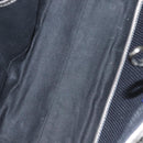 BURBERRY Blue Label Hand Bag Canvas Black Silver Auth 121101-15