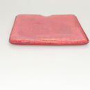 Miu Miu iPad Case Leather Pink Auth 121106-6