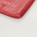 Miu Miu iPad Case Leather Pink Auth 121106-14