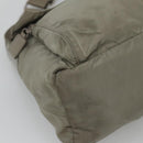 PRADA Shoulder Bag Nylon Green Silver Auth 121113-14