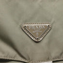 PRADA Shoulder Bag Nylon Green Silver Auth 121113-17