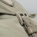 PRADA Shoulder Bag Nylon Green Silver Auth 121113-10