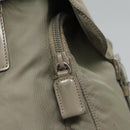 PRADA Shoulder Bag Nylon Green Silver Auth 121113-18