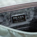 PRADA Shoulder Bag Nylon Green Silver Auth 121113-19